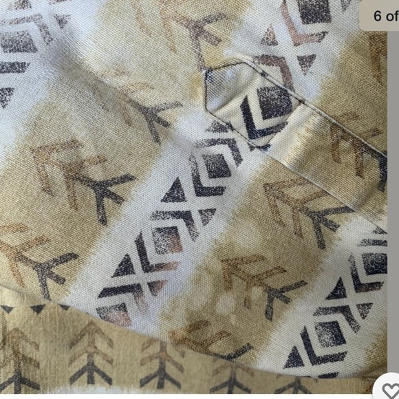 Vtg Woolrich Mens Shirt XL? Yellow Duck Aztec - Picture 6 of 8